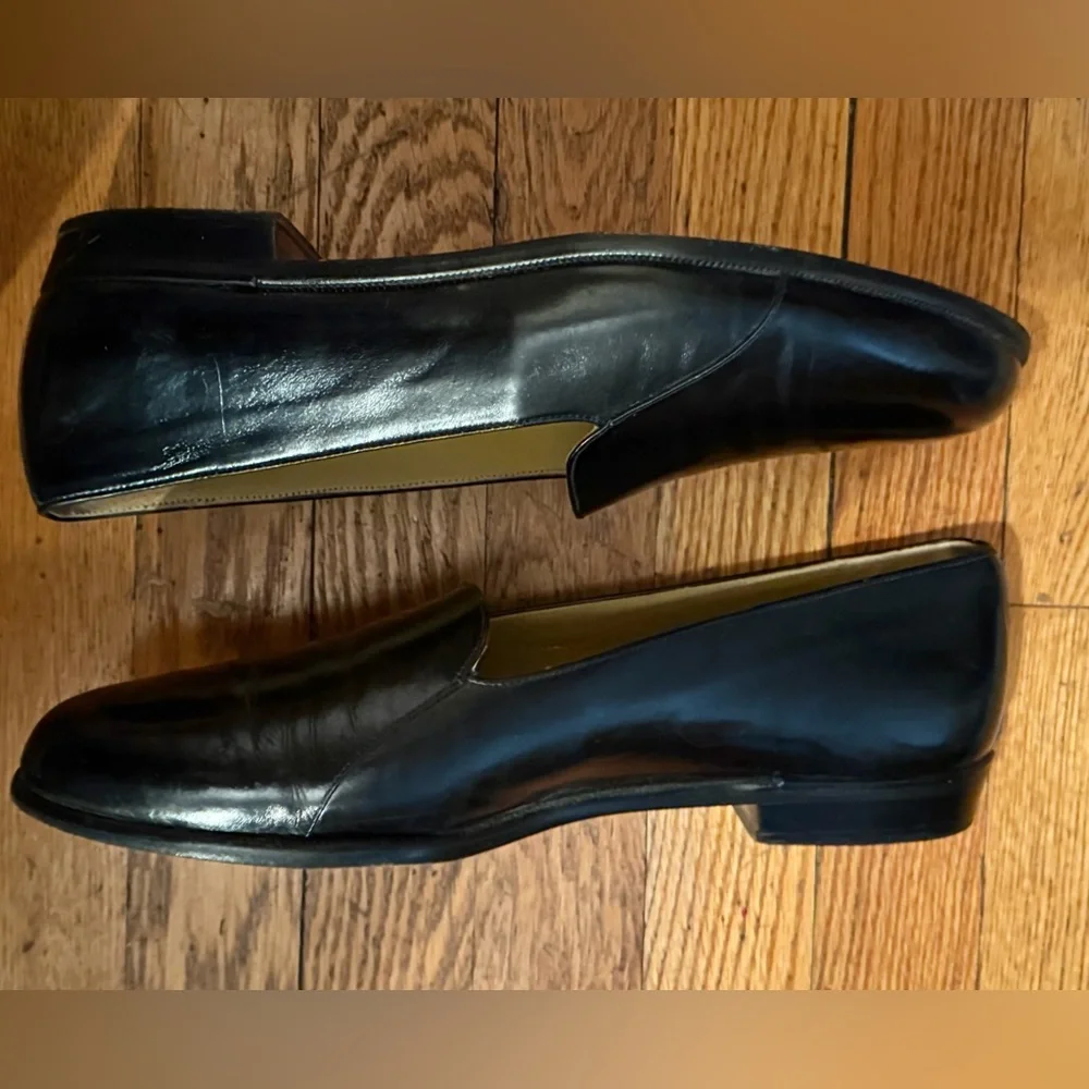 Mezlan Men's Dressy Black Slip On Leather Loafer Shoes Size 10 M